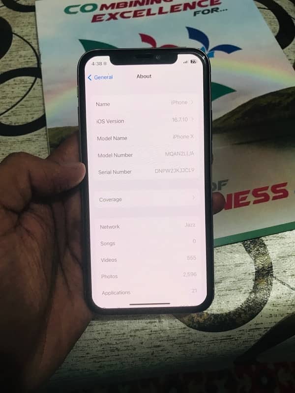 iPhone X pta approved 256 Urgent sale 6