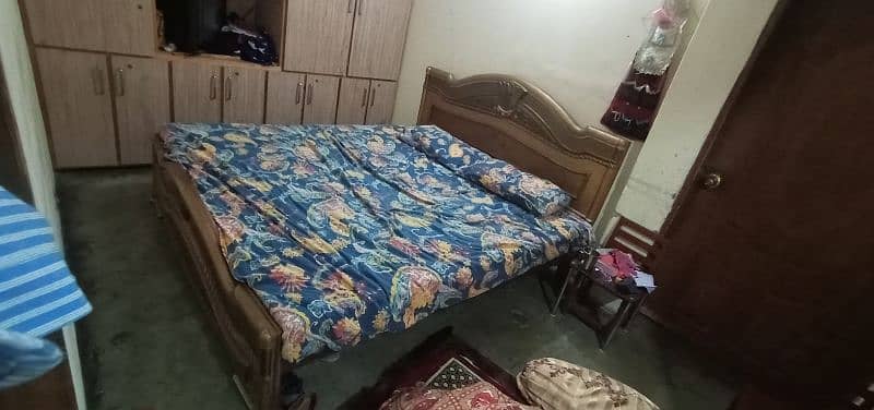 double bed for sale (without side tables and mattress) 2