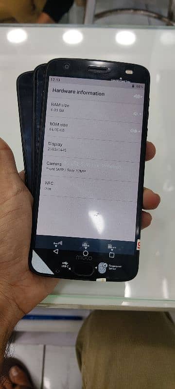 MOTO Z2 force 6/64 single sim approved A++ Stock available 4