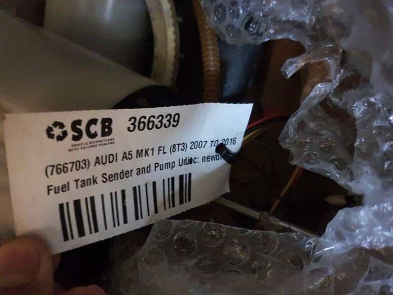 Audi A5 2007 to 2016 fuel tank sender and pump 1