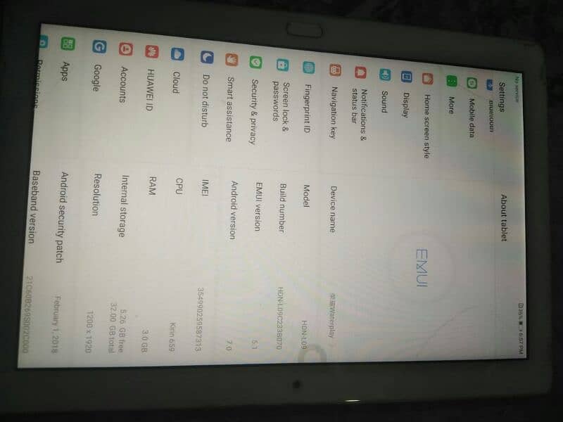 Huawei tablet 3 gb 4