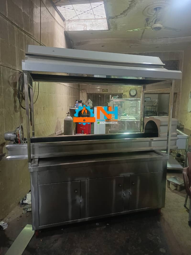 shawarma counter ss Food grade A1 quality 201 great fryer 16 litre 1