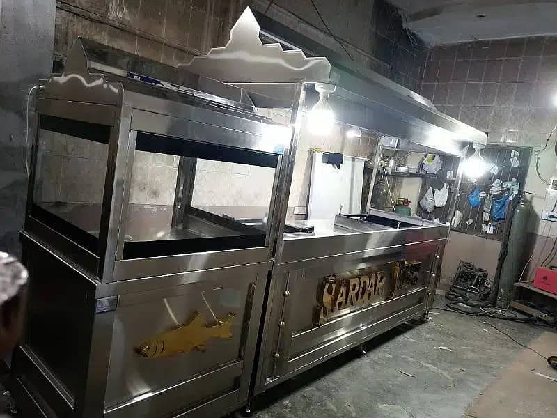 shawarma counter ss Food grade A1 quality 201 great fryer 16 litre 9