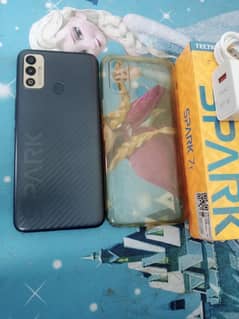 Tecno spark 7T 4GB Ram 64GB ROM All accessories complete with box.