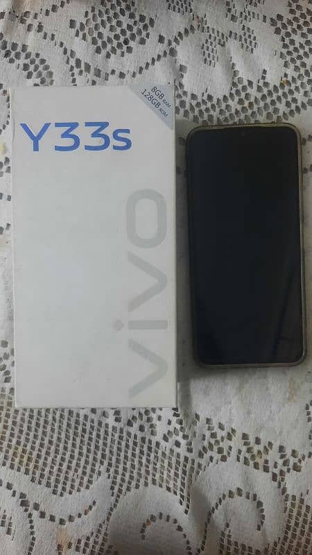 Vivo Y33s with box 8gb ram 128gb storage 10/10 condition 1