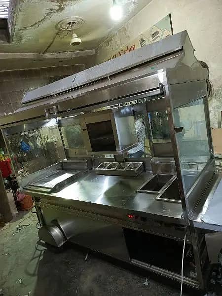 shawarma counter ss Food grade A1 quality 201 great fryer 16 litre 9