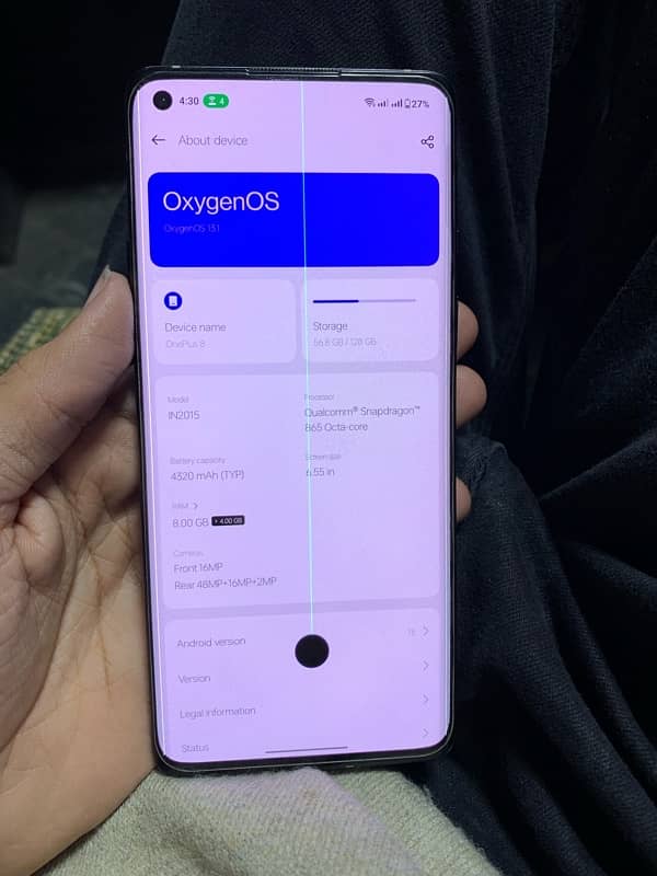 ONEPlUS 8 8/128 PTA Approved All okay working Totally Genuine 3