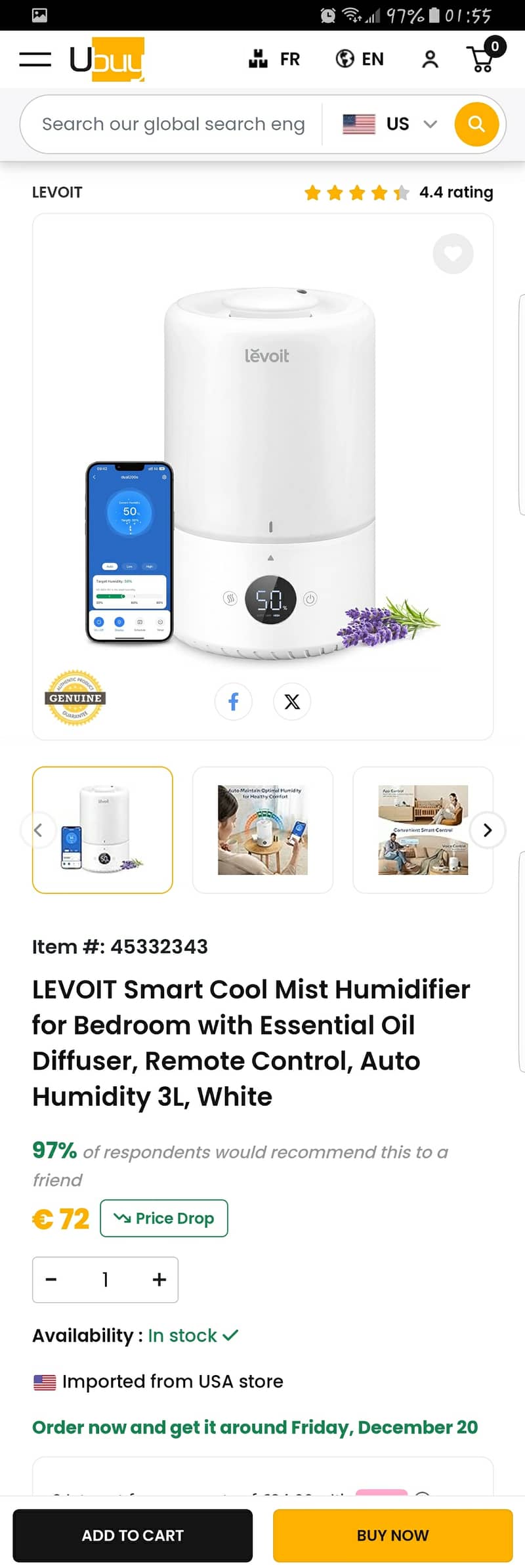 Levoit Smart Top-Fill Humidifier 0