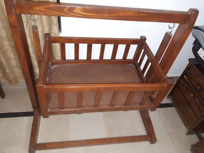 Wooden Baby Cot 1