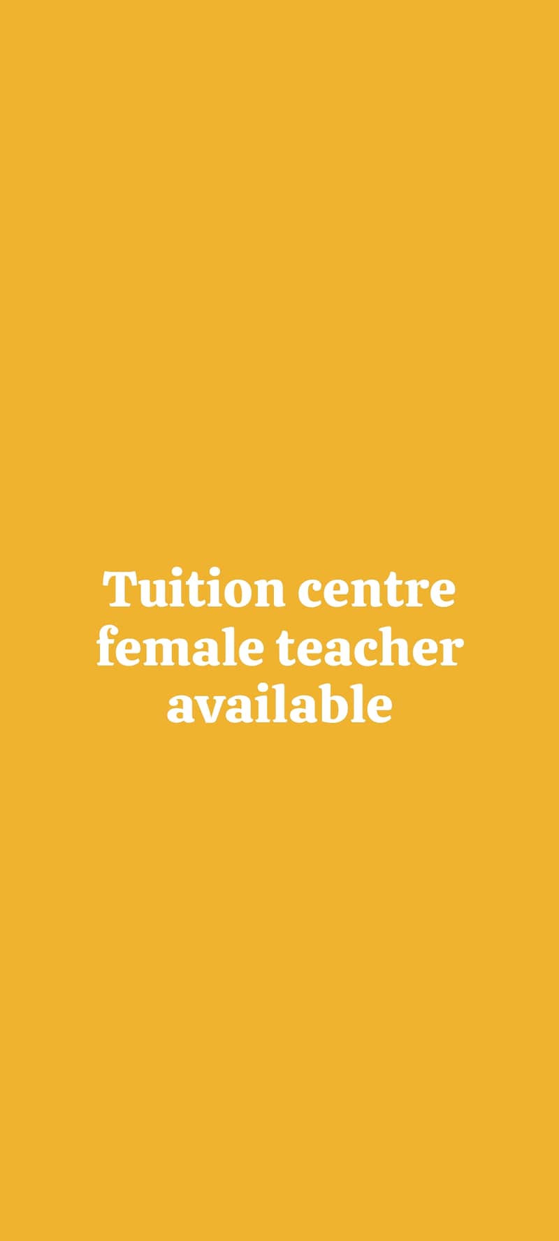 Female tutor available 0