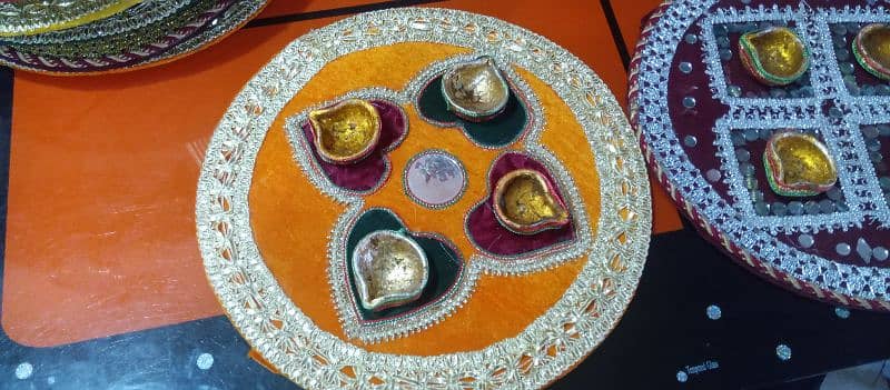 Mehndi Function Plates 4