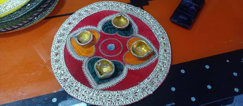 Mehndi Function Plates 6