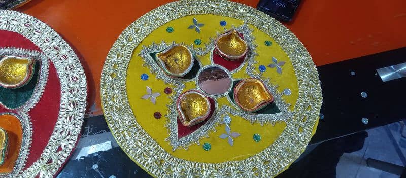 Mehndi Function Plates 7