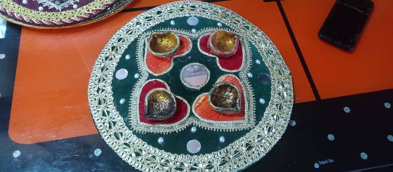 Mehndi Function Plates 8