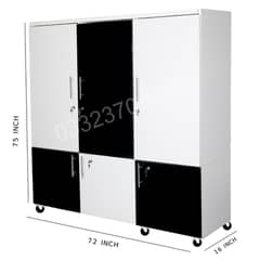 6x6 feet Wooden Cupboard, wardrobes In White & Black Color