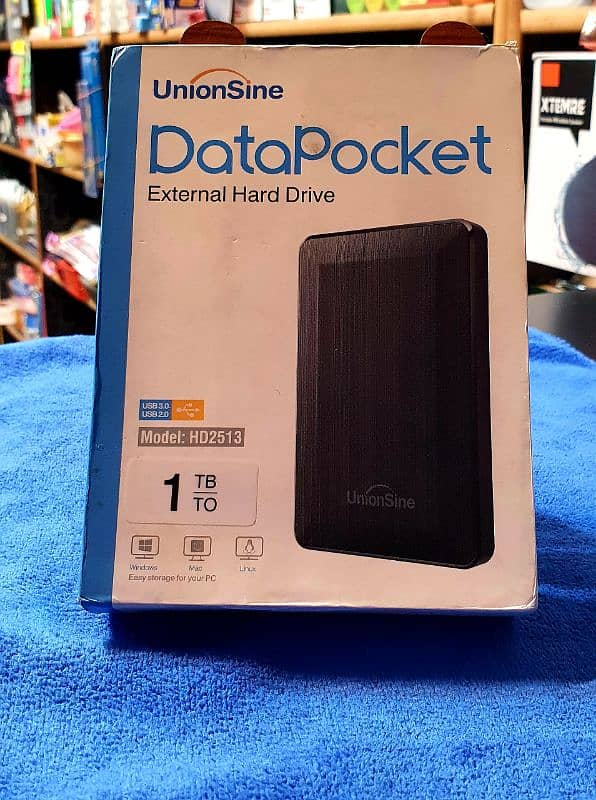 Data Pocket  External Hard Drive 1TB 0