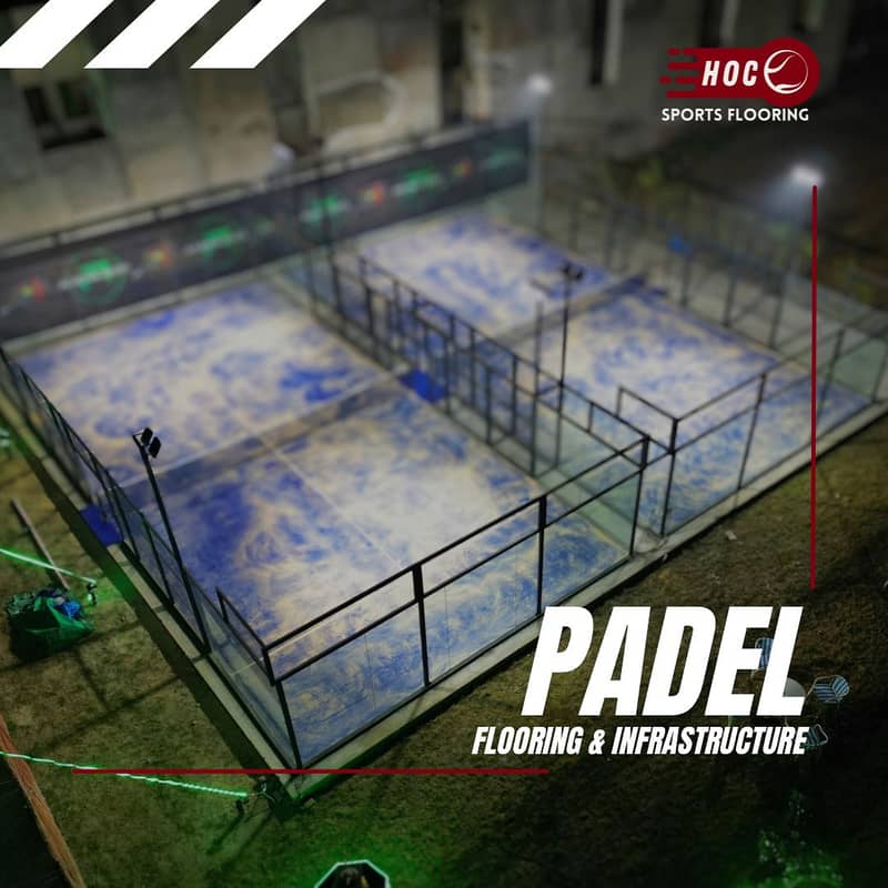 padel tennis, Structure and flooring, imported 6