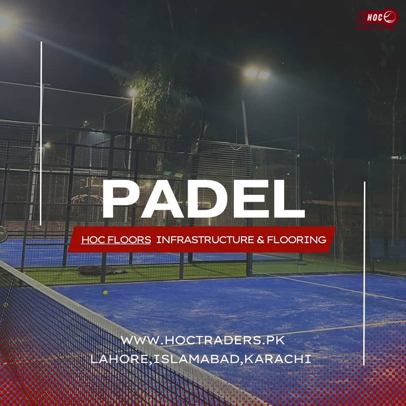 padel tennis, Structure and flooring, imported 8