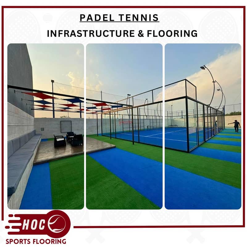 padel tennis, Structure and flooring, imported 9