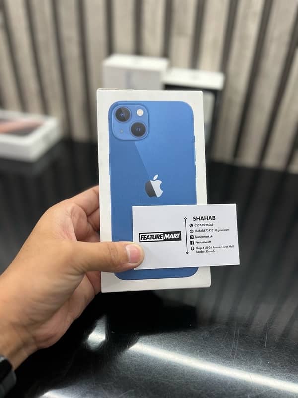 iPhone 13 JV 128GB Box Pack NonActive Blue Colour 4