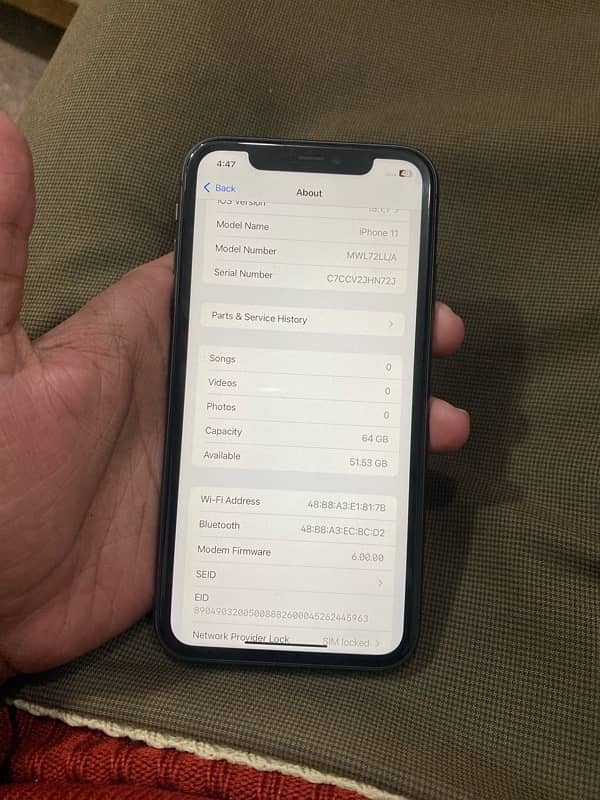 I phone 11 64gb NON PTA JV 0