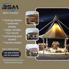 Upvc parking shades | Tensile Fabric shed | Rolling shed | Canopy shed