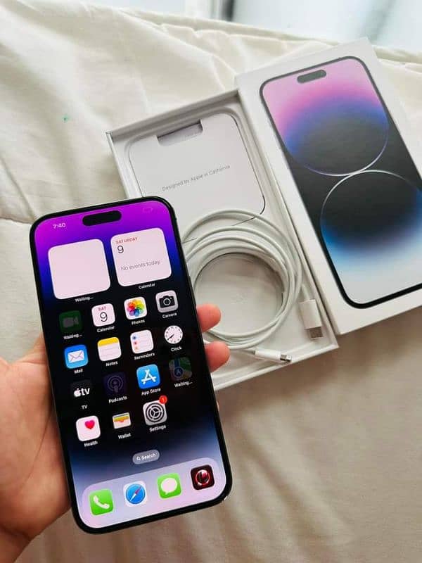 iPhone 14pro max 256 GB 03230916581 my what'sap 1