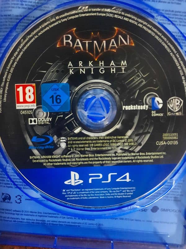 batman arkham knight ps4 game in amazing condition 2