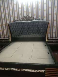 Wooden Bed with dressing