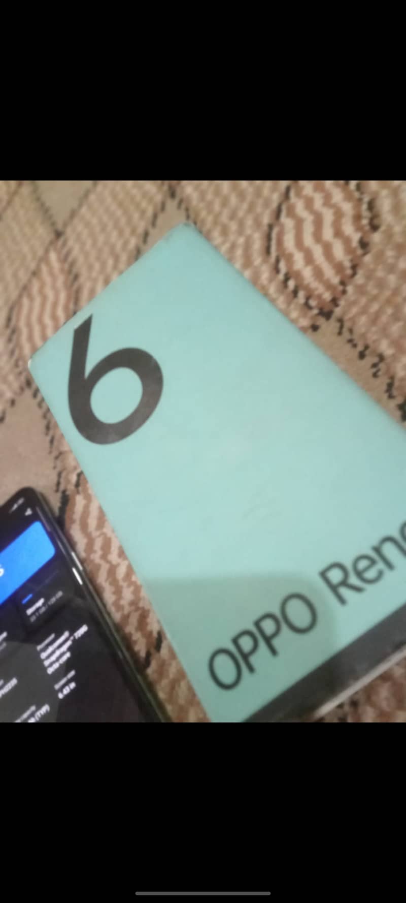 oppo Reno 6 8gb 128gb pta approved original screen box charger 3