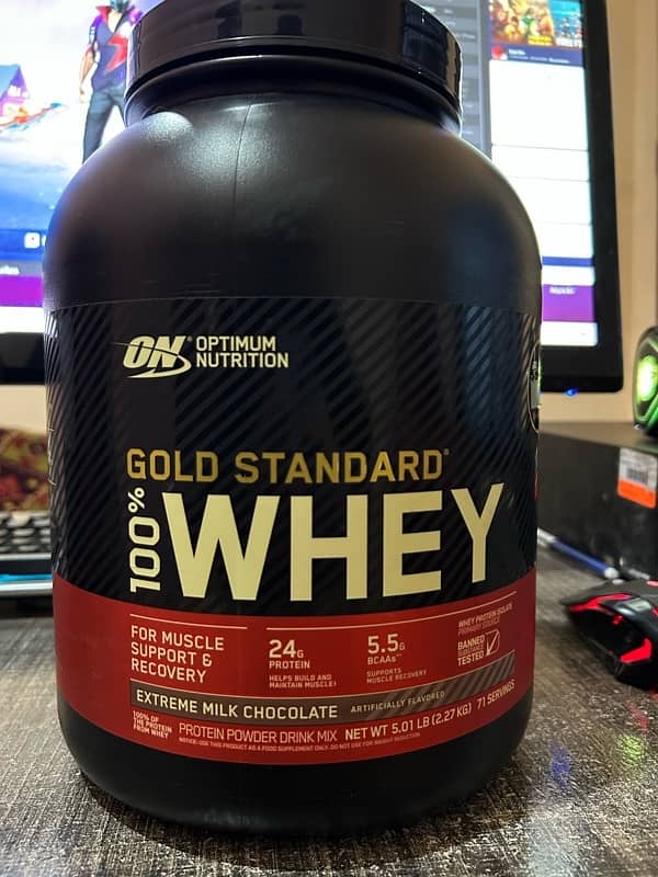 gold standard 100% whey protein (only packing open ha bass)2.27kg/5LB 4