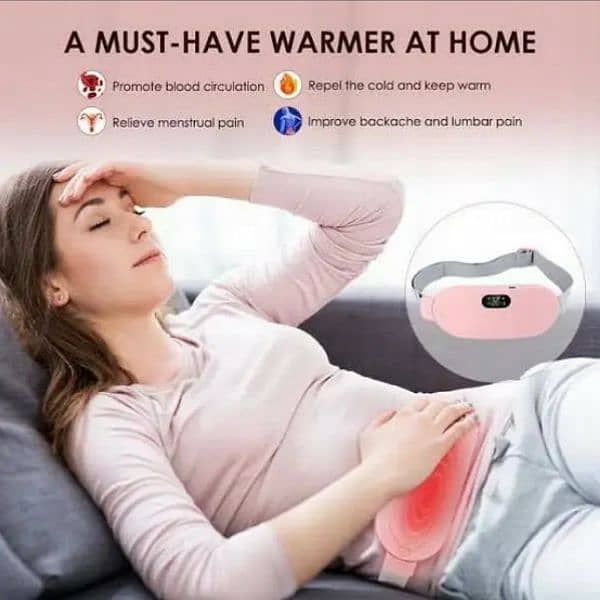 period pain relief massager / period cramps relief belt heating pad 0