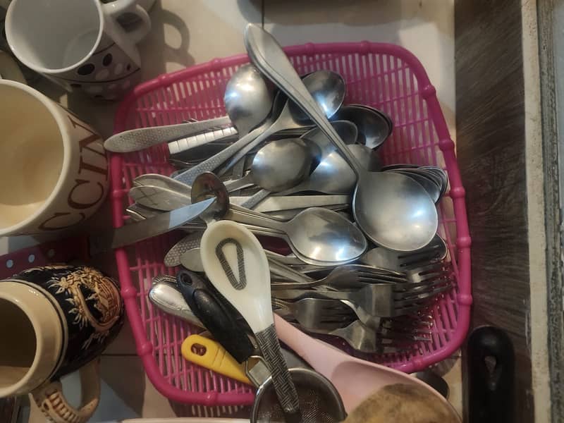 Kitchen utensils ,plates,cups etc 2