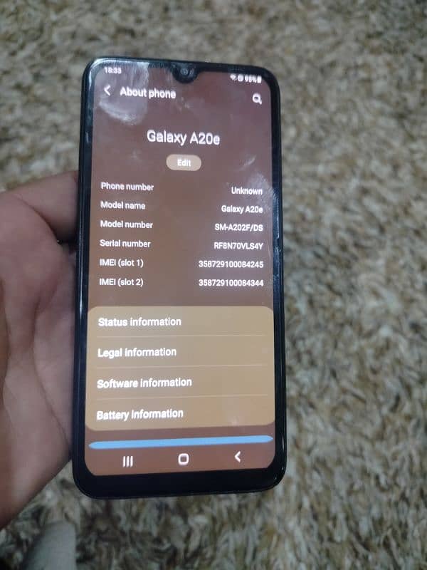 Samsung A20 e 3gb 32gb 2