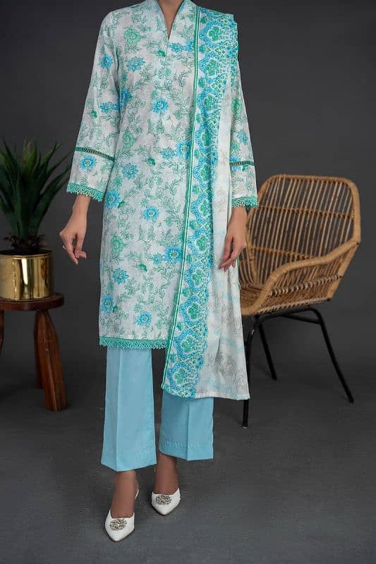 3 Piece Suits 2024 New Collection Printed Designs 0