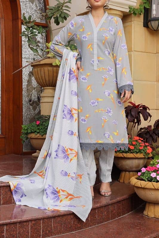 3 Piece Suits 2024 New Collection Printed Designs 10