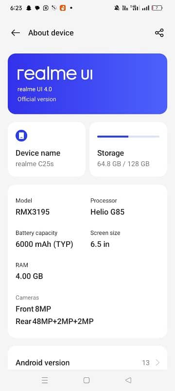 realme C25s 6