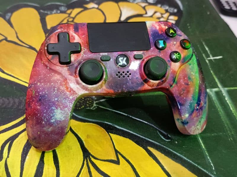 Wireless Gaming Controller for PS4, Galaxy Nebula Design 2