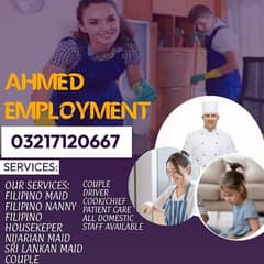 Maids Filipino Nanny Baby Sitter Couple Female Staff Chef Maid Agency