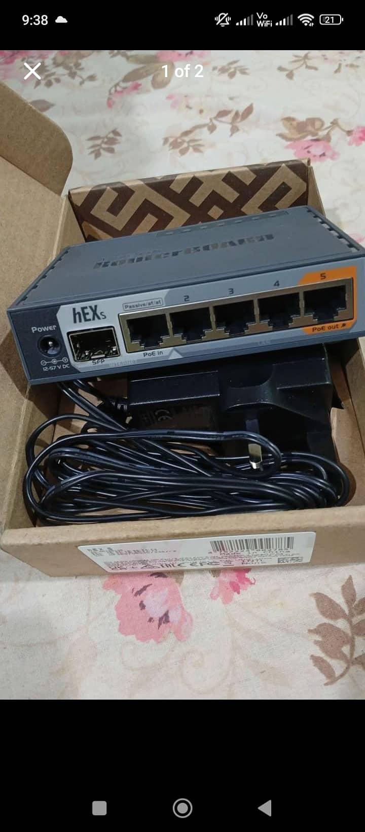 Microtik router hex s 1