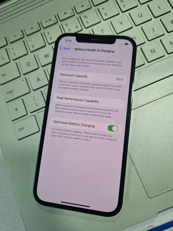 i phone 12 pro 256gb. PTA 85%BH 1