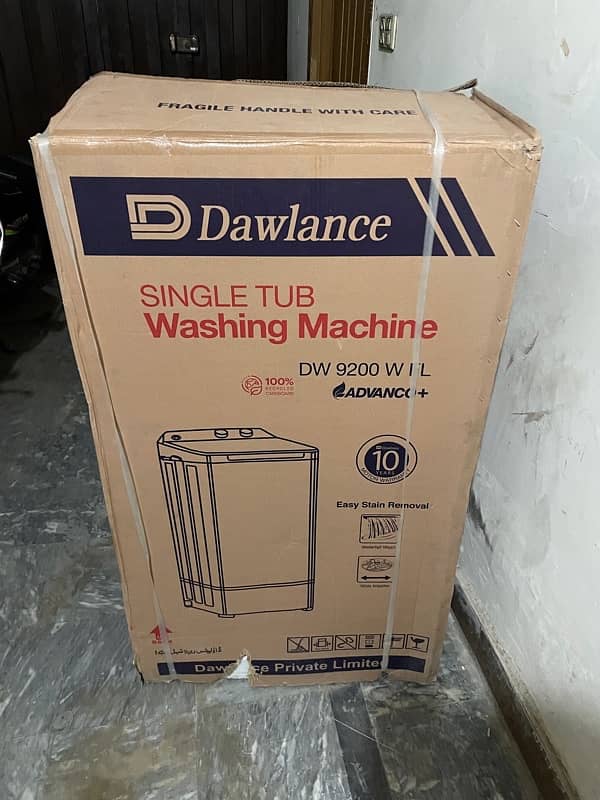 Dawlance washing machine brand new 0