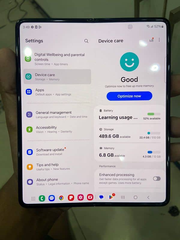 samsung fold 3 512gp non pta condtion 10/10 6