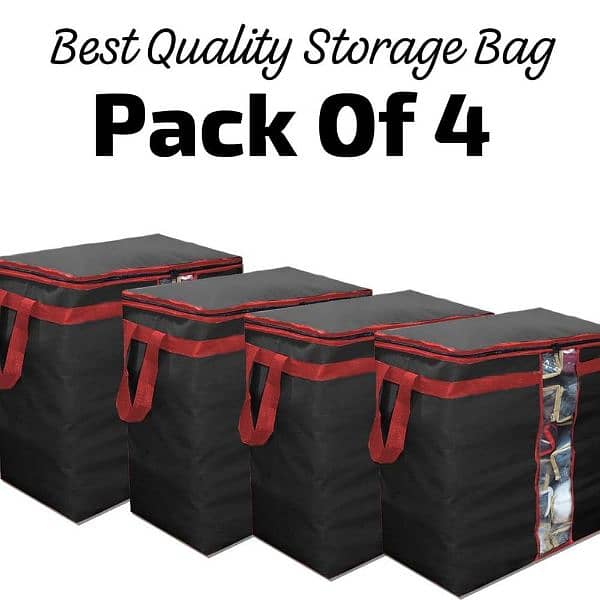 pack of four storage bags 0