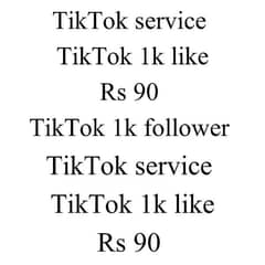 TikTok likes followers and other social media services available hai