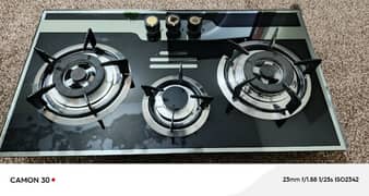 Gas Hob with Three Burners Stove