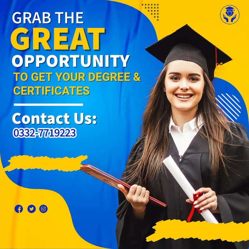 Golden Chance - Get Inter, Bachelors Masters Degrees with Documents 2