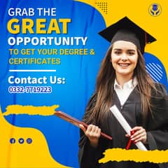 Golden Chance - Get your Inter, Bachelors Masters Degrees & Diplomas