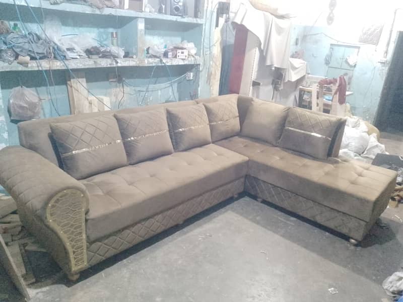 Sofa Maker| sofa set | 5 seater sofa repair | fabric change 11