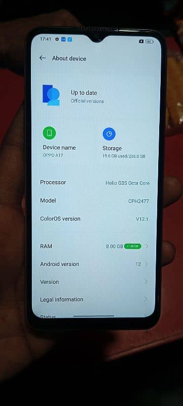 OPPO A17 Smartphone With Box Charger 9/10 Condition 8/256. . 3